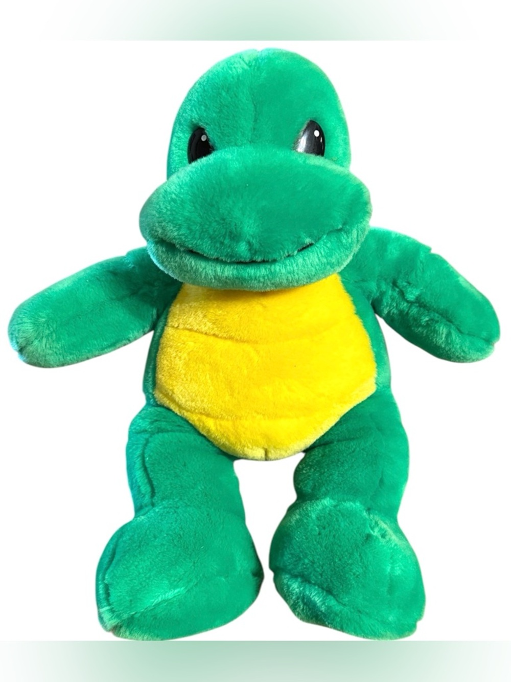 Build-A-Bear Green Dinosaur Plush 13.5” Stuffed Animal Paw Tag